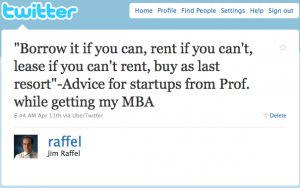 Borrow, Rent, Lease, Buy Tweet