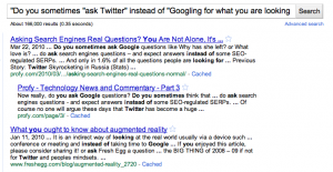 asking google vs asking twitter