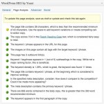 Image of WordPress SEO by Yoast page analysis tab